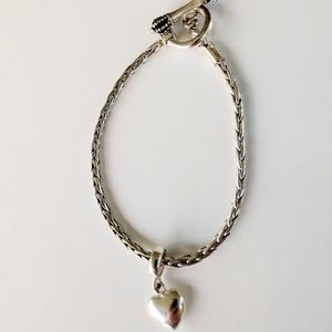 Da Vinci Silver Heart Bracelet Valentines Mothers Day  Birthday Gift